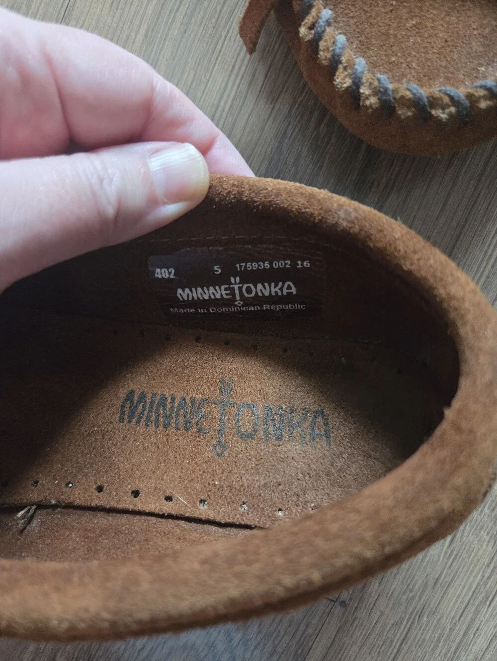Minnetonka Kilty Suede Bow Detail Moccasins